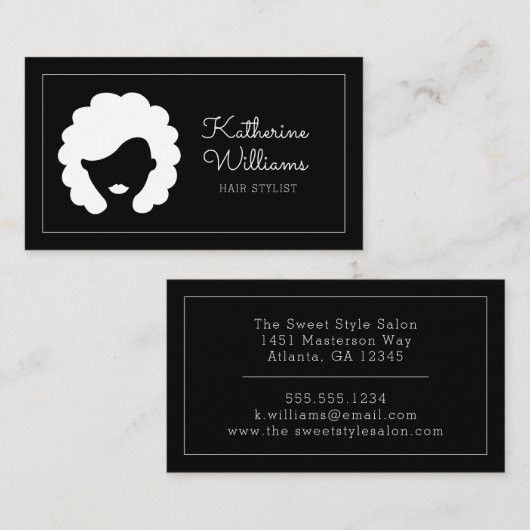 Modern Haarstylist Visitekaartje (Voorkant / Achterkant)