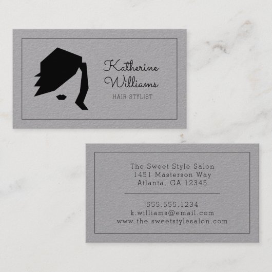 Modern Haarstylist Visitekaartje (Voorkant / Achterkant)