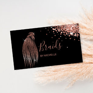 Modern Hair Braider, haar Salon voor Braids Busine Visitekaartje