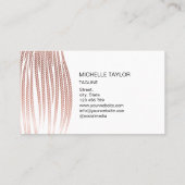 Modern Hair Braider, haar Salon voor Braids Busine Visitekaartje (Achterkant)