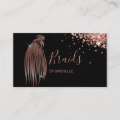 Modern Hair Braider, haar Salon voor Braids Busine Visitekaartje (Voorkant)