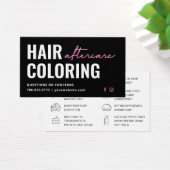 Modern Hair Coloring Aftercare Visitekaartje (Bureau)