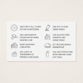 Modern Hair Coloring Aftercare Visitekaartje (Achterkant)