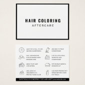 Modern Hair Coloring Aftercare Visitekaartje (Voorkant /achterkant)