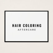 Modern Hair Coloring Aftercare Visitekaartje (Voorkant)