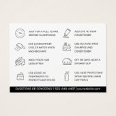 Modern Hair Coloring Aftercare Visitekaartje (Achterkant)
