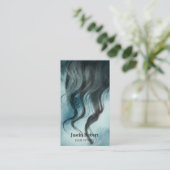 Modern Hair Curl Hairdresser Salon Visitekaartje (Staand voorkant)
