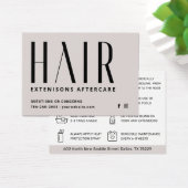 Modern Hair Extensions Aftercare Visitekaartje (Bureau)