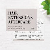 Modern Hair Extensions Aftercare Visitekaartje (Bureau)