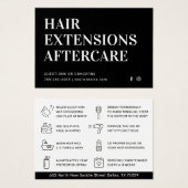 Modern Hair Extensions Aftercare Visitekaartje (Voorkant /achterkant)