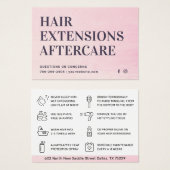Modern Hair Extensions Aftercare Visitekaartje (Voorkant /achterkant)