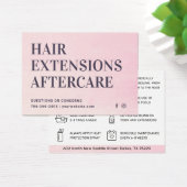 Modern Hair Extensions Aftercare Visitekaartje (Bureau)