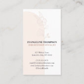 Modern Hair Extensions Floral Rose Arch Photo  Visitekaartje (Achterkant)