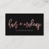 Modern Hair Make-up Artist Script Afspraak Visitekaartje (Voorkant)