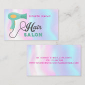 Modern Hair Salon, holografisch Visitekaartje (Voorkant / Achterkant)
