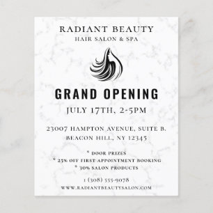 Modern Hair Salon Logo Event Flyer