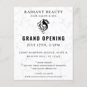 Modern Hair Salon Logo Event Flyer