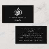 Modern Hair Salon Logo Professional Visitekaartje (Voorkant / Achterkant)
