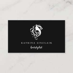 Modern Hair Salon Logo Professional Visitekaartje