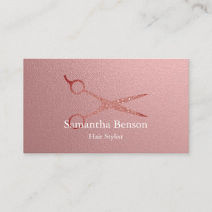 Modern Hair Salon Roos Gold Visitekaartje