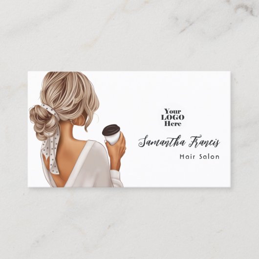 Modern Hair Salon Visitekaartje (Voorkant)