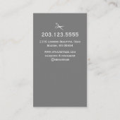 Modern Hair Stylist Grafisch Groen Visitekaartje (Achterkant)