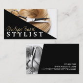 Modern Hair Stylist Hairdresser Beauty Salon Visitekaartje (Voorkant / Achterkant)