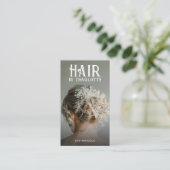 Modern Hair Stylist Photo Visitekaartje (Staand voorkant)