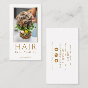 Modern Hair Stylist Photo Visitekaartje