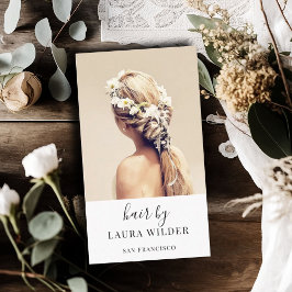 Modern Hair Stylist Photo Visitekaartje