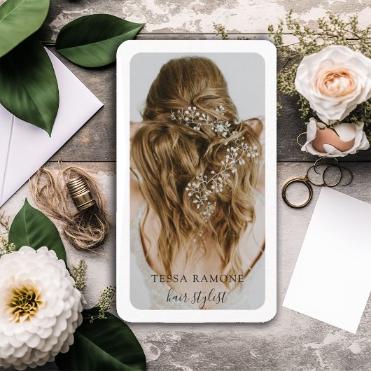 Modern Hair Stylist Photo Visitekaartje