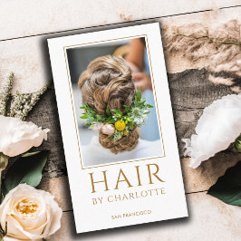 Modern Hair Stylist Photo Visitekaartje