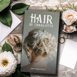 Modern Hair Stylist Photo Visitekaartje