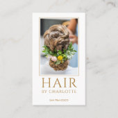 Modern Hair Stylist Photo Visitekaartje (Voorkant)