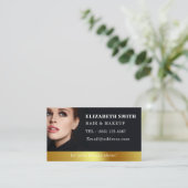 Modern Hair Stylist Photo Visitekaartje (Staand voorkant)