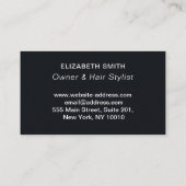 Modern Hair Stylist Photo Visitekaartje (Achterkant)