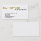 Modern Hair Stylist Professional Visitekaartje (Voorkant / Achterkant)