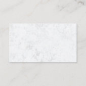 Modern Hair Stylist Scissors Roos Gold Marble Visitekaartje (Achterkant)