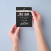 Modern Hair Stylist Scissors Silver Sequins Salon Flyer (Hand)