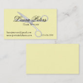 Modern Hair Stylist Scissors Visitekaartje (Voorkant / Achterkant)