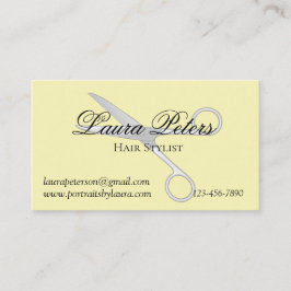 Modern Hair Stylist Scissors Visitekaartje