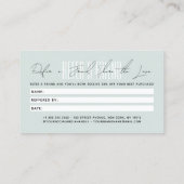 Modern hair stylist script typography customer aanbevelingskaartje (Achterkant)