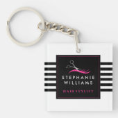 Modern Hair Stylist Sleutelhanger (voorkant)