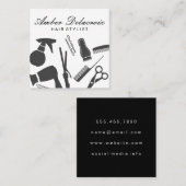 Modern Hair Stylist Vierkante Visitekaartje (Voorkant / Achterkant)