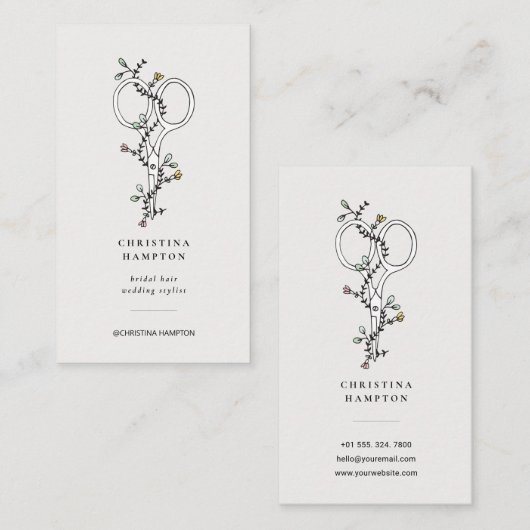 Modern Hair Stylist Visitekaartje (Voorkant / Achterkant)