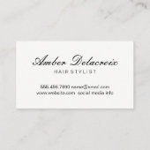 Modern Hair Stylist Visitekaartje (Achterkant)