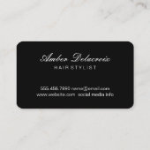 Modern Hair Stylist Visitekaartje (Achterkant)
