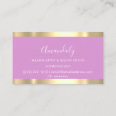 Modern Hairdresser Coiffeur Scissors Drift Spark Visitekaartje (Achterkant)