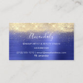 Modern Hairdresser Coiffeur Scissors Gold Royal Visitekaartje (Achterkant)