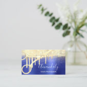 Modern Hairdresser Coiffeur Scissors Gold Royal Visitekaartje (Staand voorkant)